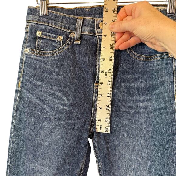 rag & bone Jeans Womens Size 26 (26x24) Blue Denim 10 Inch Ankle Skinny Crop Raw - Picture 4 of 10